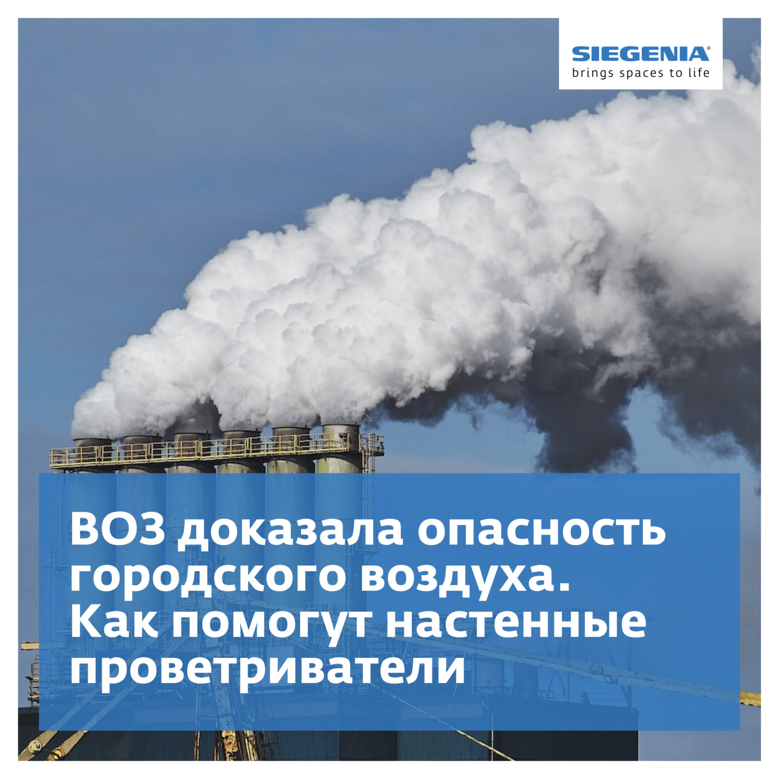 ВОЗ доказала опасность городского воздуха. Рассказываем, как помогут  настенные проветриватели - Synergy PRO - Блог